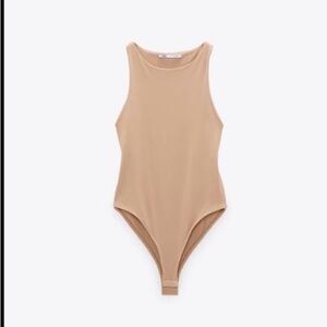 NWT Zara Tan Bodysuit